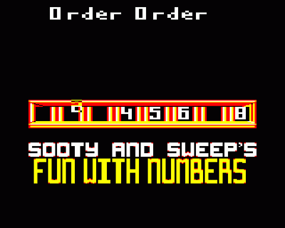 Sooty's Fun With Numbers Screenshot 9 (BBC/Electron)