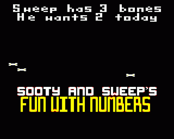 Sooty's Fun With Numbers Screenshot 15 (BBC/Electron)
