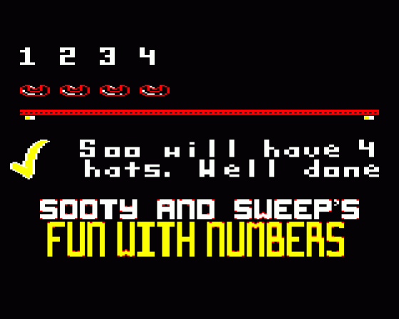 Sooty's Fun With Numbers Screenshot 19 (BBC/Electron)