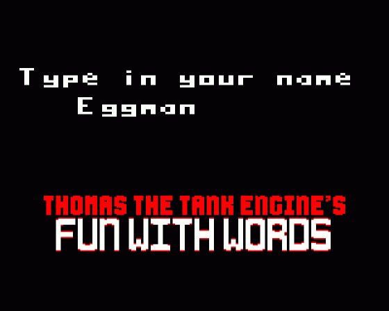 Thomas The Tank Engine's Fun With Words Screenshot 10 (BBC/Electron)