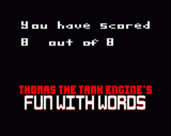 Thomas The Tank Engine's Fun With Words Screenshot 19 (BBC/Electron)