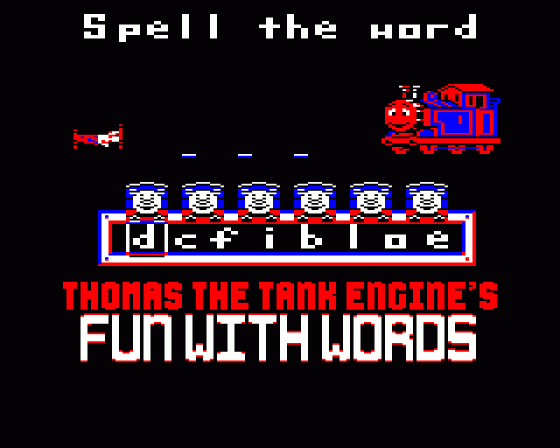 Thomas The Tank Engine's Fun With Words Screenshot 20 (BBC/Electron)