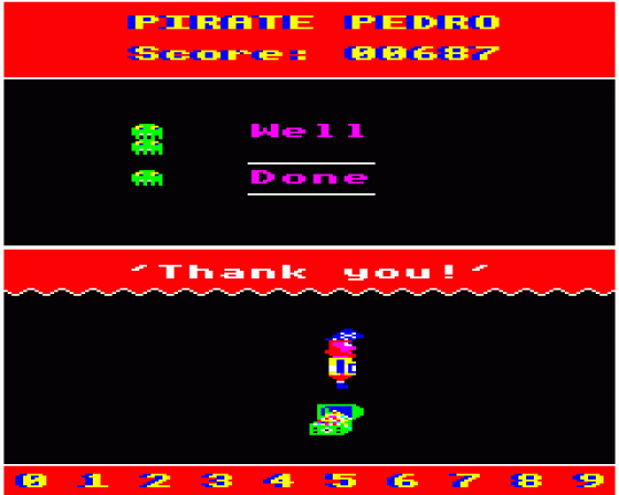 Pirate Pedro Screenshot 6 (Acorn Electron)