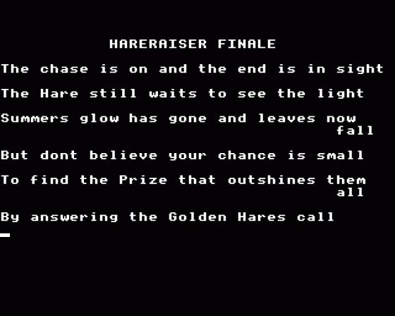 Hareraiser: Finale Screenshot 5 (Acorn Electron)