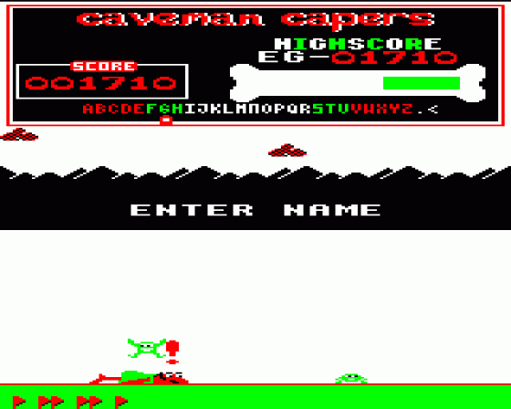 Caveman Capers Screenshot 11 (Acorn Electron)