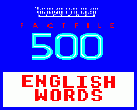 Factfile 500: English Words Screenshot