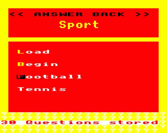 Answer Back Sport