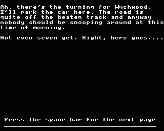 Wychwood Screenshot 20 (Acorn Electron)