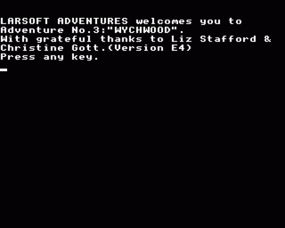 Wychwood Screenshot 22 (Acorn Electron)