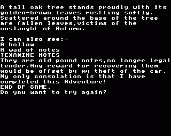 Wychwood Screenshot 35 (Acorn Electron)