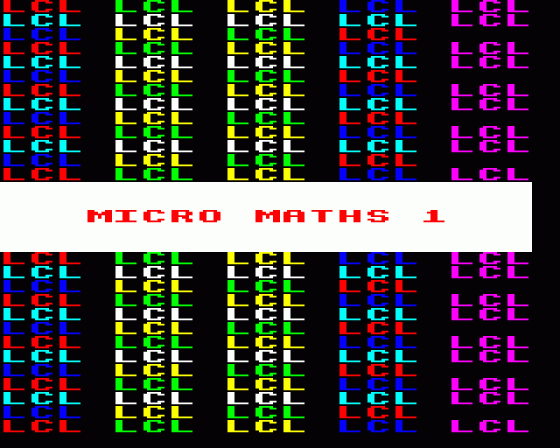 Micro Maths