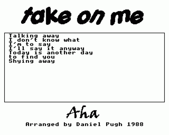 Take On Me