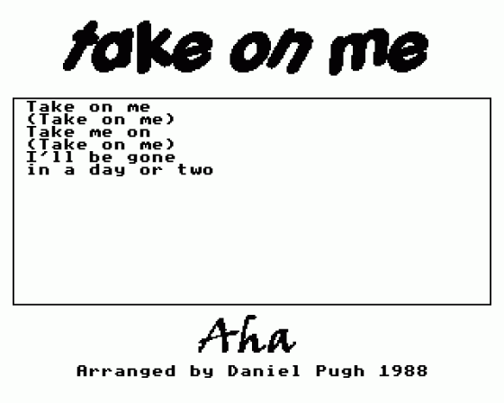 Take On Me