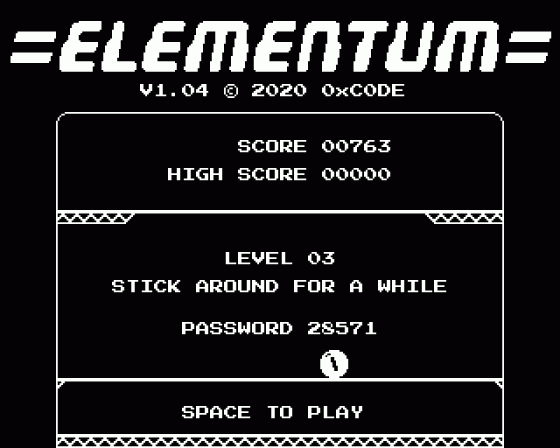 Elementum Screenshot 11 (BBC/Electron)