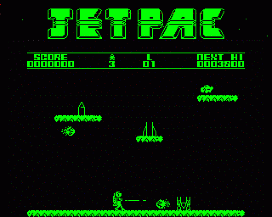 Jet Pac Screenshot 5 (Acorn Electron)