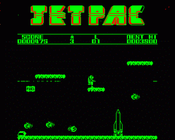 Jet Pac Screenshot 8 (Acorn Electron)