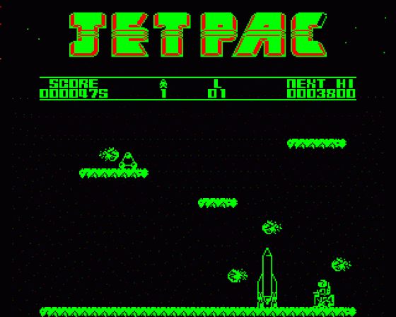 Jet Pac Screenshot 9 (Acorn Electron)