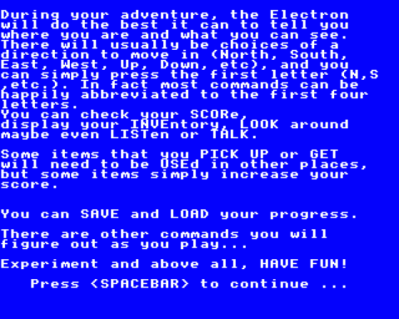 Zombies Ate Our Roadies Screenshot 8 (Acorn Electron)