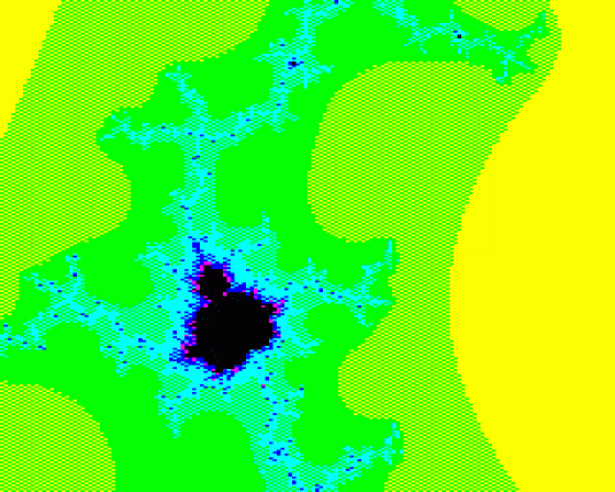 Mandelbrot Pictures Screenshot 10 (BBC/Electron)