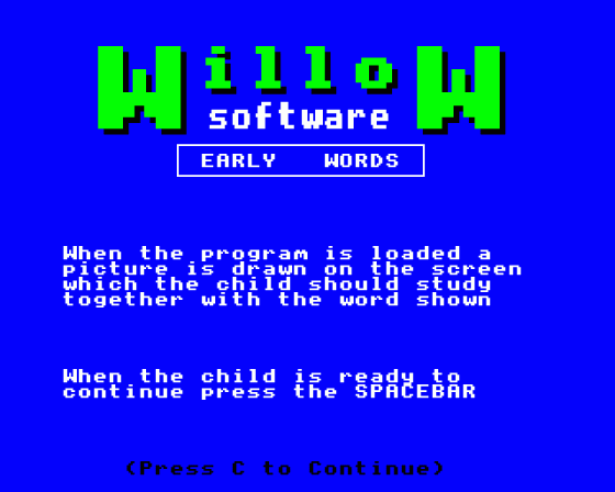 Early Words Screenshot 11 (BBC/Electron)