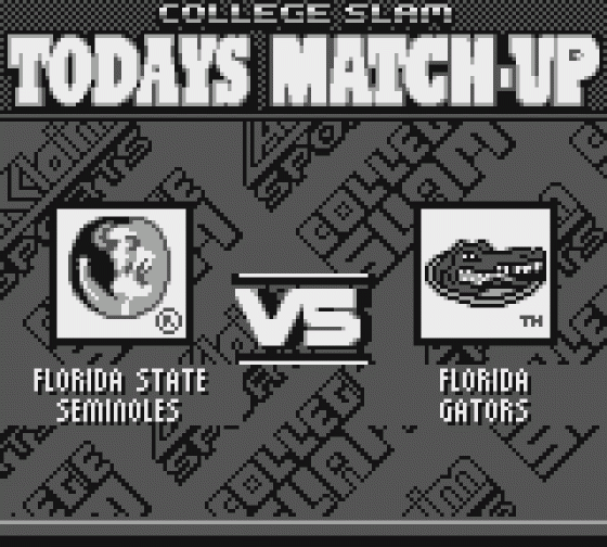 College Slam Screenshot 7 (Game Boy)