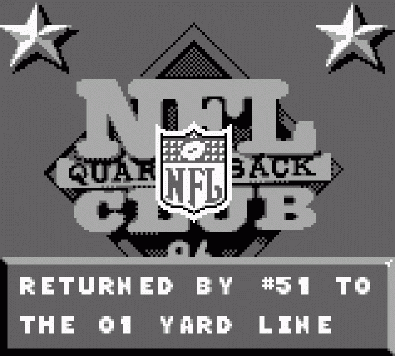 NFL Quarterback Club 96 Screenshot 7 (Game Boy)