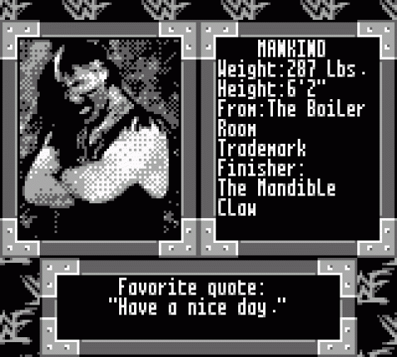 WWF War Zone Screenshot 17 (Game Boy)