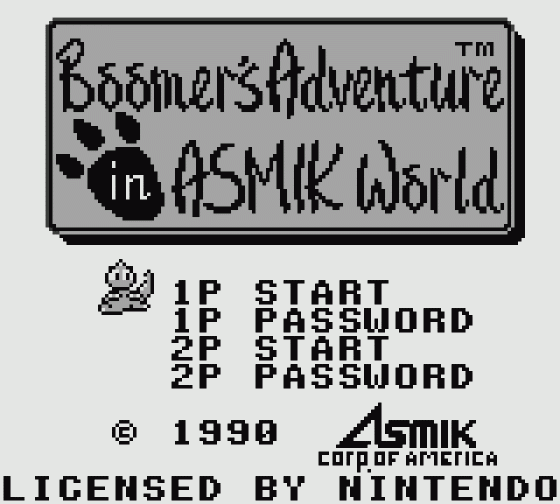 Boomer's Adventure In ASMIK World