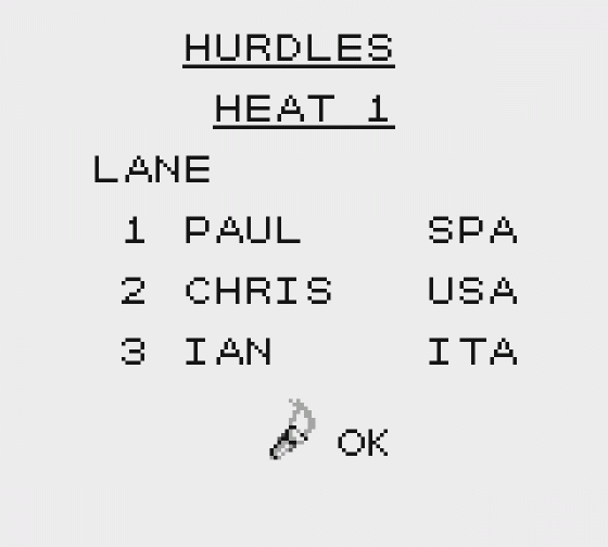 Olympic Summer Games: Atlanta 1996 Screenshot 5 (Game Boy)