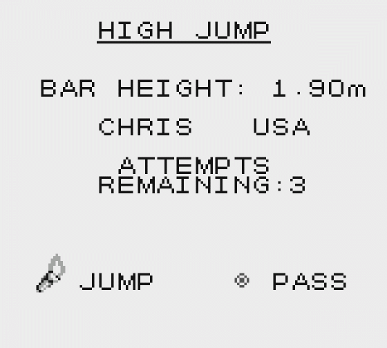 Olympic Summer Games: Atlanta 1996 Screenshot 15 (Game Boy)