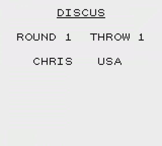 Olympic Summer Games: Atlanta 1996 Screenshot 25 (Game Boy)