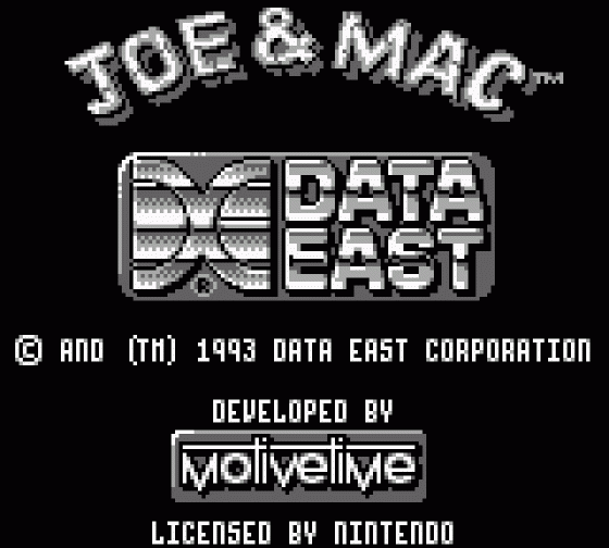 Joe And Mac Screenshot 6 (Game Boy)