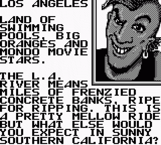 Skate Or Die: Tour De Thrash Screenshot 20 (Game Boy)