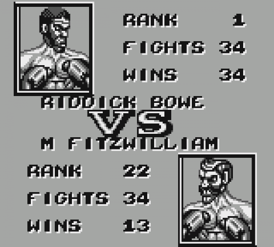 Riddick Bowe Boxing Screenshot 5 (Game Boy)