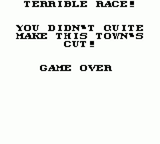 Race Days Screenshot 15 (Game Boy)