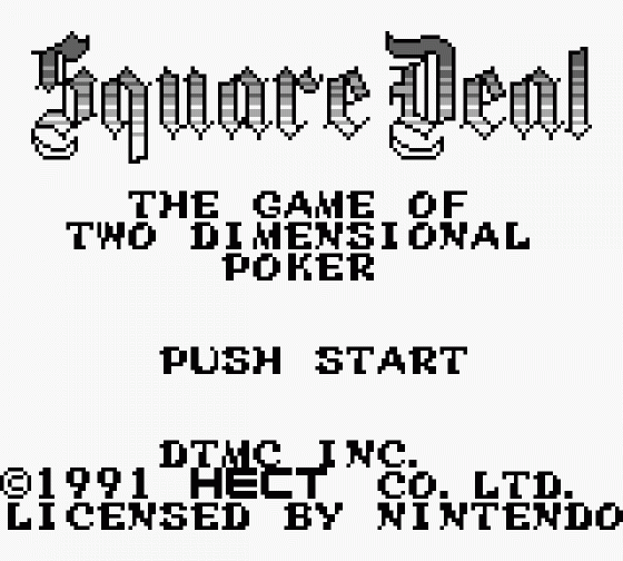 Square Deal: The Game Of Two Dimensional Poker