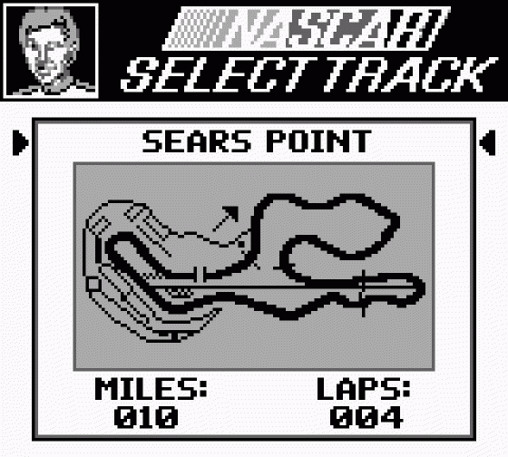 Bill Elliott's NASCAR Fast Tracks Screenshot 8 (Game Boy)