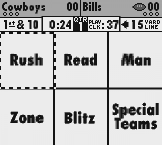 NFL Quarterback Club II Screenshot 16 (Game Boy)