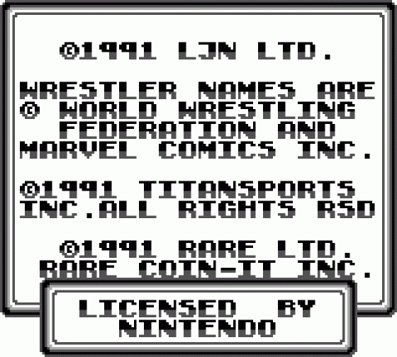 WWF Superstars Screenshot 16 (Game Boy)