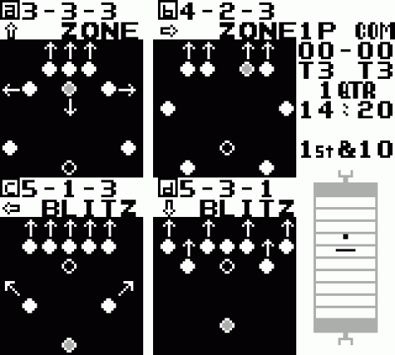 Play Action Football Screenshot 7 (Game Boy)