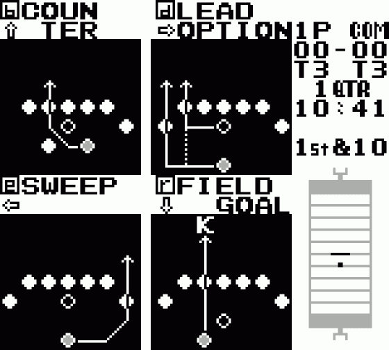 Play Action Football Screenshot 14 (Game Boy)