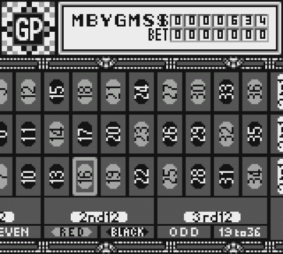 Vegas Stakes Screenshot 17 (Game Boy)