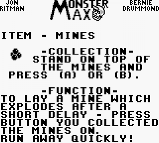 Monster Max Screenshot 11 (Game Boy)