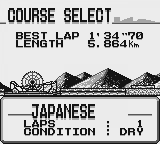 F1 Pole Position Screenshot 17 (Game Boy)