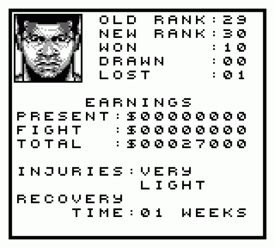 Muhammad Ali Heavyweight Boxing Screenshot 6 (Game Boy)