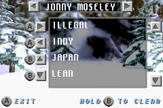 Jonny Moseley Mad Trix Screenshot 7 (Game Boy Advance)