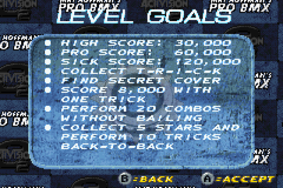 Mat Hoffman's Pro BMX Screenshot 7 (Game Boy Advance)