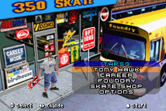 Tony Hawk's Pro Skater 3 Screenshot 24 (Game Boy Advance)