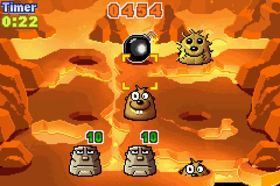 Whac-A-Mole Screenshot 8 (Game Boy Advance)