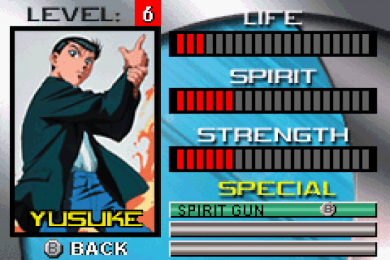 Yu Yu Hakusho: Ghost Files - Spirit Detective Screenshot 18 (Game Boy Advance)